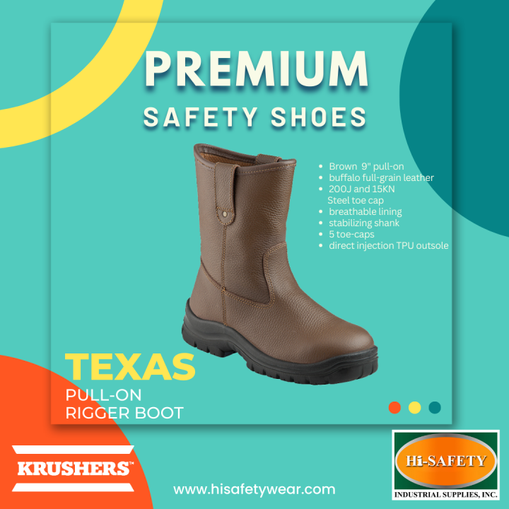 KRUSHERS SAFETY SHOES TEXAS BROWN | Lazada PH