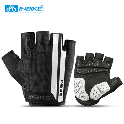 INBIKE Half Finger Cycling Gloves Sport Fitness Racing MTB Bike Gloves Summer Men Women Riding Thickened Palm Pad Bicycle Gloves