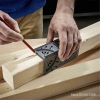 Woodworking T Type Ruler Scribe Mark Line Gauge Square Layout Miter 90 Degree Square Gauge Angle Measuring Gauging Carpenter