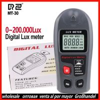 Brazil 10 pcs MT-30 RZ Digital Lux Meter 200,000 Lux Digital LCD Pocket Light Meter Lux/FC Measure Tester illuminometer Sensor