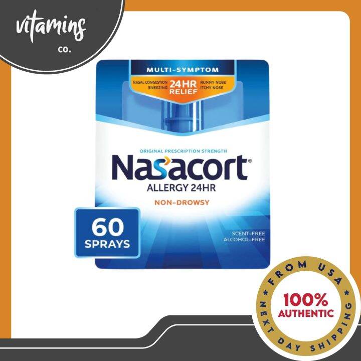 Nasacort 24HR Allergy Nasal Spray for Adults & Children (60 Sprays