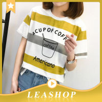 LEAShop ? เสื้อผู้หญิง  ขายดีประจำฤดูกาล เสื้อยืด ลุคสตรีท นุ่มนวล   ?  เรียบง่ายและหลากหลาย ❣