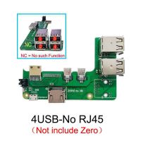 For Raspberry Pi Zero 2W to 3B Interface Adapter Zero to Pi3 Expansion Board+USB Cable Pi0 HUB HAT