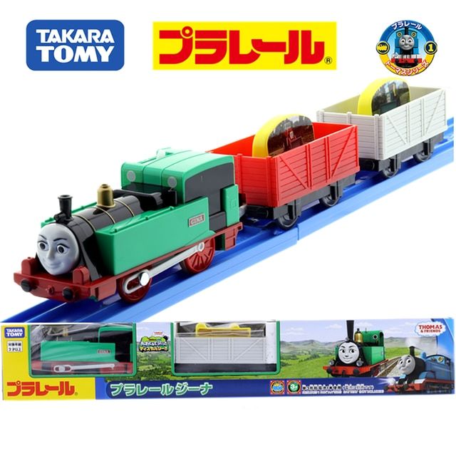 takara-tomy-plarail-thomas-and-friends-รถไฟโธมัสฝึกเครื่องยนต์รถถังรถไฟฟ้าสำหรับเด็ก-ts-21กอร์ดอนของเล่น