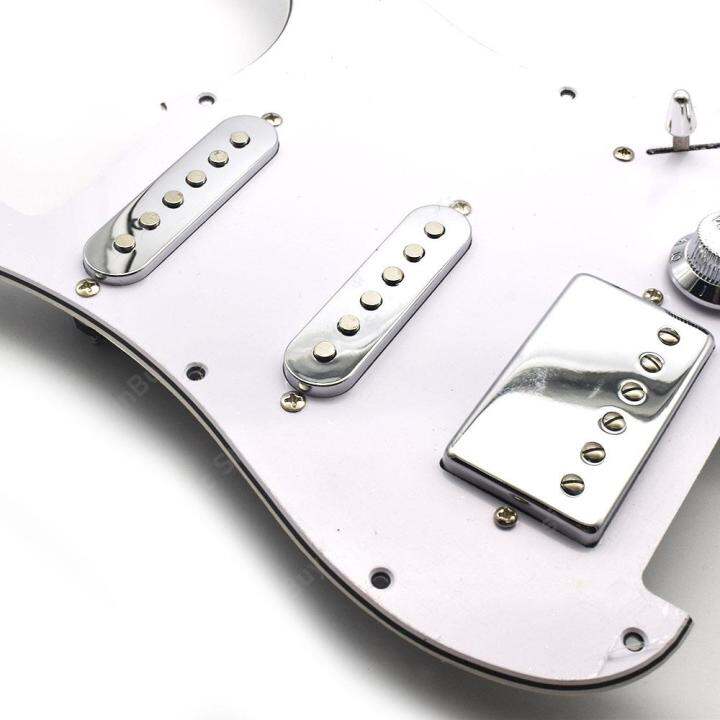 ssh-prewired-ปิ๊กการ์ดกระบะ-pickguard-กีตาร์อะไหล่กีตาร์ไฟฟ้าโครเมี่ยมสำหรับกีตาร์ไฟฟ้า-st