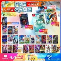 Pre Order & New Game Set : NintendoSwitch Game : Zelda Tears of Kingdom / Octopath2 / FinalFantasy Crisis Core / Pokemon Scarlet Violet / FireEmblem Engage / DragonQuest Treasures / Bayonetta Origins / Doraemon / splatoon3 :เลือกเกม