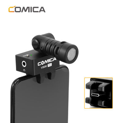 COMICA CVM-VS09 TC USB C Connection Cardioid 180 Degree Rotation Smartphone Microphone for Phone with TYPE-C Interface