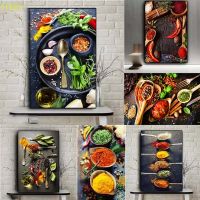 Vegetables Spices Cereals Poster Canvas Painting Restaurant Pictures Home Decor Wall Art Nordic Prints Kitchen Decoration