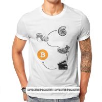 Cryptocurrency Crypto Miner Bitcoin Money Evolution Tshirt Harajuku Mens Streetwear Tops Big Size 100% Cotton Crew Neck T Shirt XS-6XL