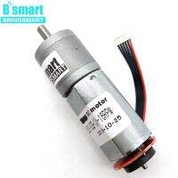 Bringart เครื่องเข้ารหัส Jga20-180b จอ Dc Motor Listrik เกียร์12โวลต์กระปุกเกียร์เพลากลางมินิฮอลล์เครื่องยนต์ดิสก์รหัส