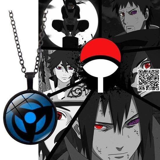 HCM]Dây Chuyền Naruto Sharingan Xanh dương Không gian nhãn Kakashi Mangekyou  1539 3 