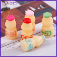 QUANSEN 5ชิ้น/ล็อต Miniature dollhouse Milk drinks แกล้งอาหารสำหรับตุ๊กตาของเล่น