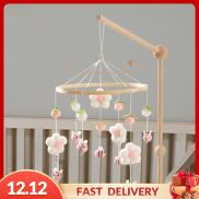 Pezhong Baby Crib Rattles Nursery Hanging Bed Bell Fresh Flowers and Bees
