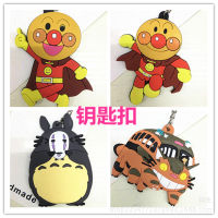 5ชิ้น Anpanman นุ่มพวงกุญแจสองด้าน TOTORO น่ารักนุ่มสองด้านพวงกุญแจพวงกุญแจจี้