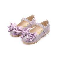 【hot】✘✹✿  New Childrens Shoes Leather Bow Flat Kids Small