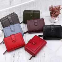 Women Wallets 2022 New Small Mini Coin Purse Lady Zipper Card Holder Female Pu Leather Buckle Bag