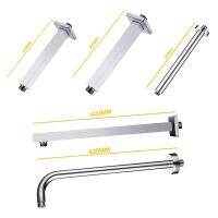 [HOT TAIOPXKWLGLW 585] ติดผนังเพดานแขนฝักบัวสแตนเลส Shine Chromed อุปกรณ์ห้องน้ำ Top Head Fixed Pipe Shower Holder