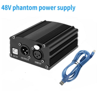 48V Phantom power Supply ตัวจ่ายไฟเพิ่มสำหรับไมค์อัดเสียง