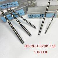 [HOT D] Kprea YG-1 D2101 Co8 1.0 1.1 1.2 1.3 1.5 1.8 1.9 2.0 13.0 10.0 Twist Set Mata Bor HSS M35ตรง Shank 1.0-13.0 1PCS