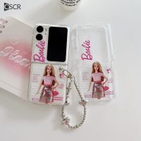 เคสฝาพับ CSCR Barbie With Love Chain สำหรับออปโป้ไฟนด์ N2กันกระแทกแบบฝาพับเคสหลัง PC แบบแข็งพลิกสำหรับค้นหา N2เคสฝาพับ