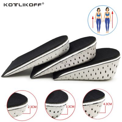 KOTLIKOFF Height Increase Insoles Breathable Half Insole Heighten Heel Insert Sports Shoes Pad Cushion Unisex 2.3cm-4.3cm UP Shoes Accessories