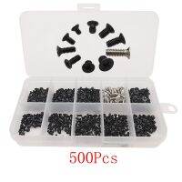 500Pcs/Box M2.5 Screw Flat Phillips Screws Laptop Notebook Computer Assortment