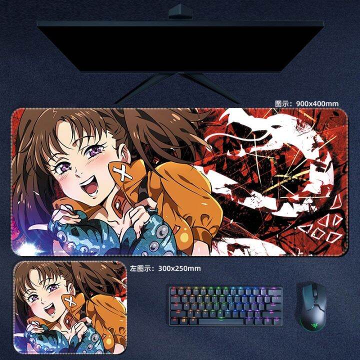 the-seven-deadly-sins-mouse-pad-meliodas-ban-king-diane-anime-mousepad-keyboard-padding-manga-pc-gaming-accessories-desk-mats