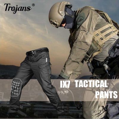 2023 Man IX9 Stretch Hiking Pants Outdoor Military Tactical Camping Climbing Waterproof Trousers Multi Pockets Rip-Stop Sports Pants