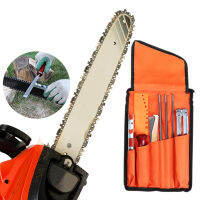 Professional Chainsaw Chain บดชุด Chainsaw Chain Sharpening ชุดกระเป๋ารอบแบนไฟล์ Sharpener เครื่องมือสำหรับช่างไม้