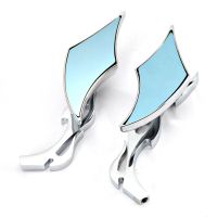 8/10mm Motorcycle Chrome Diamond Rear Side Mirrors For Yamaha V-Star XVS 250 650 950 1100 1300 Classic Stryker Royal Star XVZ