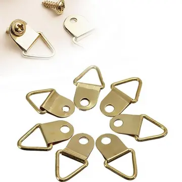 D-Ring Triangle Hooks for Hanging Picture 100PCS Small Decorative