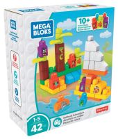 Mega Bloks บล็อคตัวต่อ Building Basics Sailboat Adventure เกาะหรรษา ของเล่นเสริมพัฒนาการ 42 ชิ้น