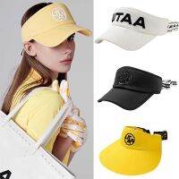 หมวกบังแดดเดินทางของผู้หญิงหมวกกอล์ฟ UTAA ของแท้สีทึบแว่นกันแดดลำลองหมวกปรับขนาดได้เทศกาลผีเสื้อสายเปลือย