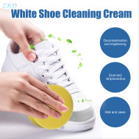 WaterWheel 100g White Shoes Cleaning Cream With Sponge Non-harm Shoes Washing Grease For Sport Shoes Cleaning