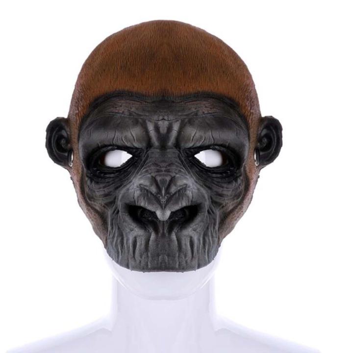 ccarte-3d-หน้ากากกอริลล่าแปลกใหม่ครึ่งหน้าหน้ากากรูปสัตว์สำหรับเทศกาลฮาโลวีนอีสเตอร์