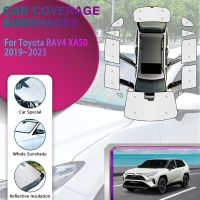 ผ้าม่านบังแดดรถยนต์สำหรับโตโยต้า RAV4 RAV 4 Ravufō XA50 Suzuki ข้าม2019 ~ 2023อุปกรณ์ตกแต่งรถยนต์ที่บังแดดหน้าต่างกันแดด