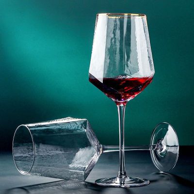 ชุดแก้วไวน์แดงของใช้ในครัวเรือนหรูหราสวยงามสูงแก้วไวน์คริสตัลเกรดสูงแชมเปญถ้วย InQianfun