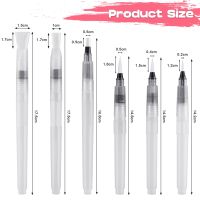 3 Waterbrushes พร้อม Fine Medium Broad Tips ปากกาแปรงสีน้ำแบบเติมได้สำหรับ Watercoloring Painting Drawing Art Supplies Pen