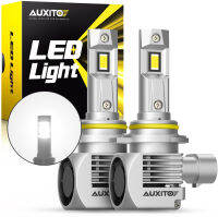 AUXITO อัพเกรด9012 Hir2ไฟหน้ารถมอเตอร์ไซค์แบบ Led หลอดไฟ100W 20000 Lumens สว่างกว่า600% Super Bright Led Canbus Ready, 6000K สีขาวตัวเปลี่ยนฮาโลเจนหลอดไฟ,Pack Of 2