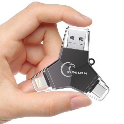 Ingelon ดิสก์บนคีย์ 32gb usb flash drive 64gb 3.0 clef usb stick pendrive personalizado custom diy DJ 128gb สำหรับ iphone ไดรฟ์ปากกา