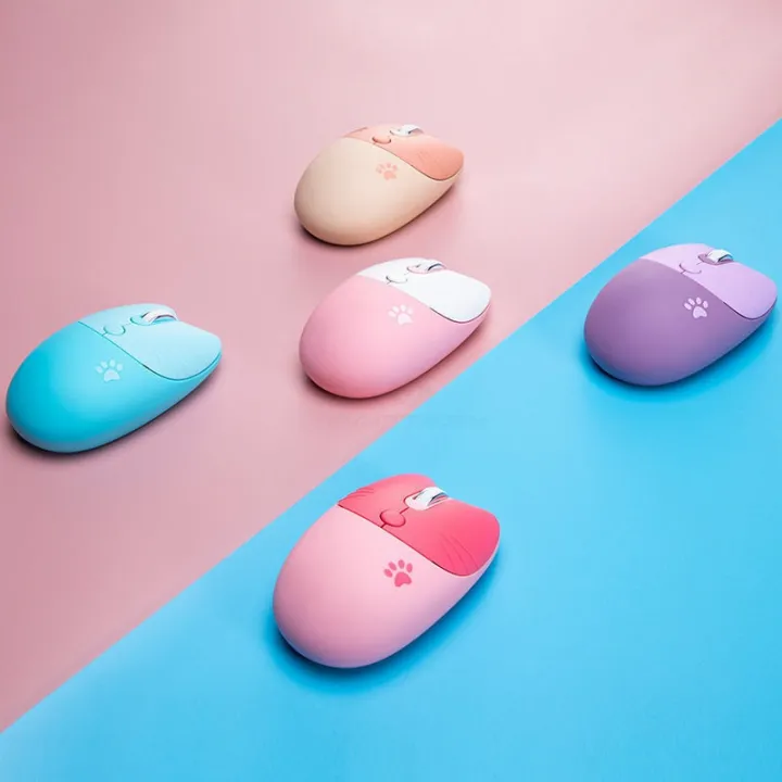 FANTASY E LIFE Mofii M3AG Super Cute Kitty Cat Shape Wireless Mute Mouse Cartoon Design Gaming FANTASY E LIFE Mofii M3AG Super Cute Kitty Cat Shape Wireless Mute Mouse Cartoon Design Gaming