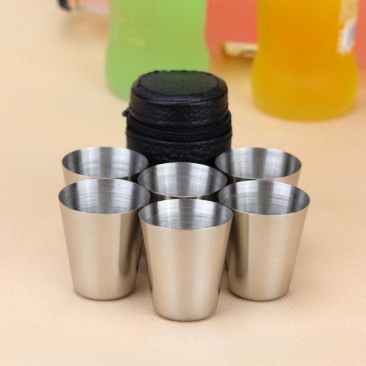 hot-dt-6pcs-set-outdoor-30ml-shot-glass-cup-drinking-wine-glasses-with-leather-cover-bar