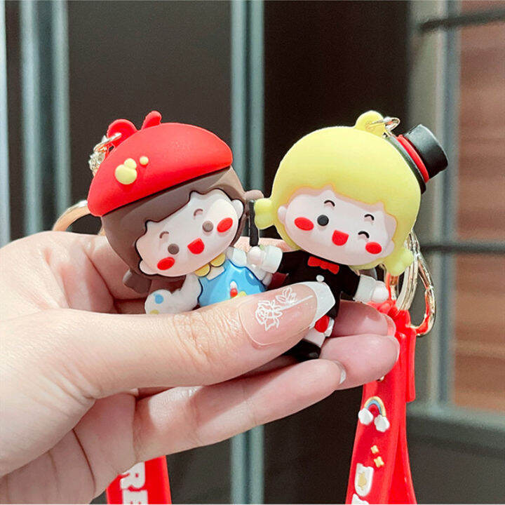 cartoon-fashion-keychain-good-friend-gift-creative-cute-magician-girl-doll-bag-pendant-car-key-lanyard-accessories-hanging-chain