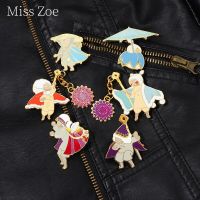 Sky Children Of Light Chain Type Enamel Pin Cute Anime Game Characters Of Light On Backpack Brooch Gift For Fans Friends Jewelry