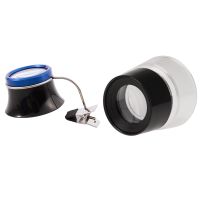 2 Pcs Multifunctional Cylinder Eye Magnifier Loupe Lens Magnifying Tool,10X &amp; 5X