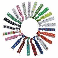 16Pcs/Bag Football Basketball Volleyball Ball Games Printed Fold Over Elastic Ribbon for Girls Hair Tie Bracelet