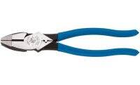 Klein Tools D2000-9NECR Linemans Pliers with Crimping, High-Leverage Streamline Design with Induction Hardened and Knurled Jaws, 9 Inch