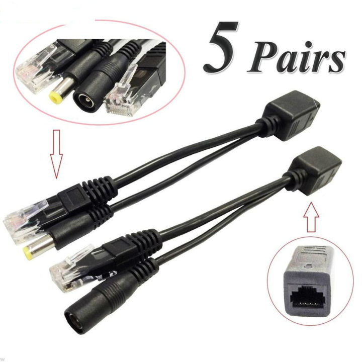 10pcs-5pair-poe-splitter-poe-switch-poe-cable-adapter-tape-screened-5v-12v-24v-48v-power-supply-cable-5-5-2-1mm