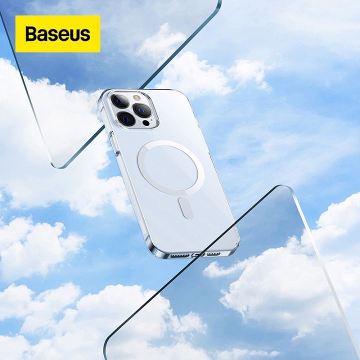 baseus-เคสโทรศัพท์มือถือ-แบบบาง-แม่เหล็ก-สําหรับ-iphone-12-13-pro-max-1-มม-12-13-series-6-1-6-7-นิ้ว-with-glass-film
