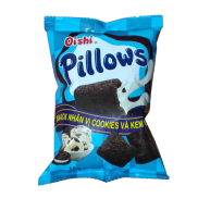 Snack nhân Cookies và Vani Oishi Pillows gói 85g